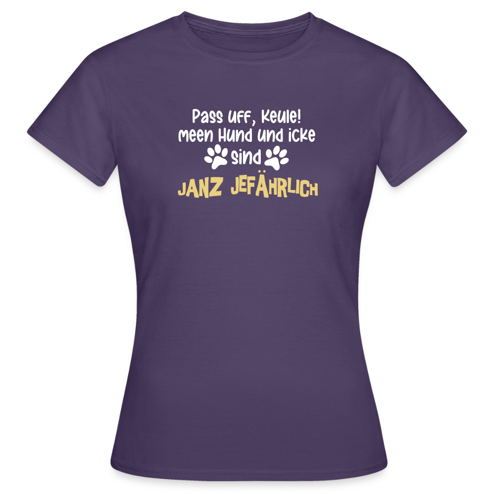 Janz Jefährlich - Frauen Premium T-Shirt - Dunkellila