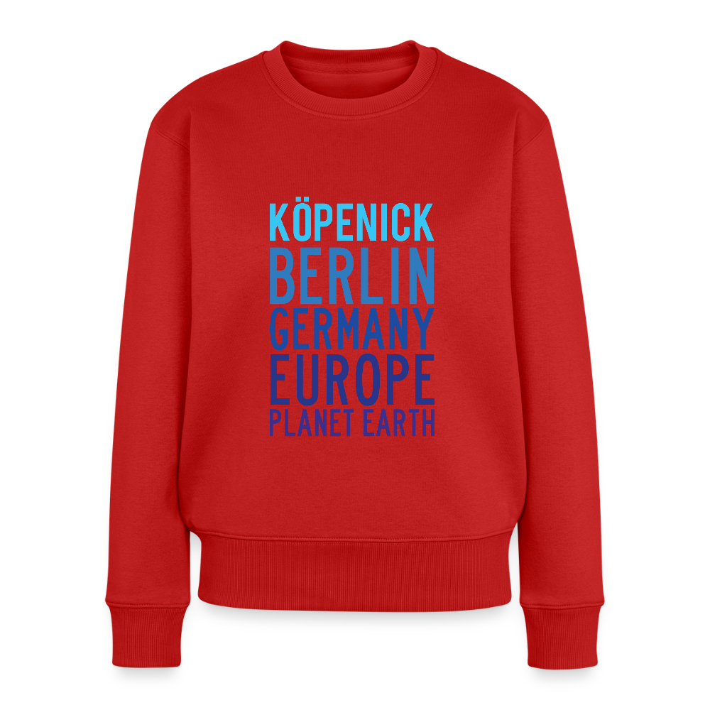 Köpenick Planet Earth - Frauen Premium Pullover - Rot