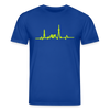 Herzschlag für Fahrradfahrer - Unisex Bio T-Shirt - Dunkelblau