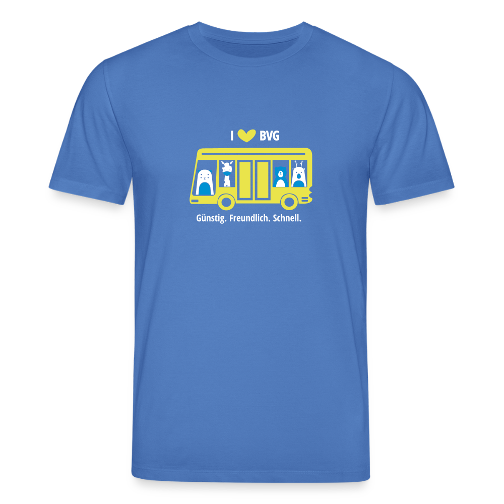 I love BVG - Unisex Bio T-Shirt - Achtsames Blau