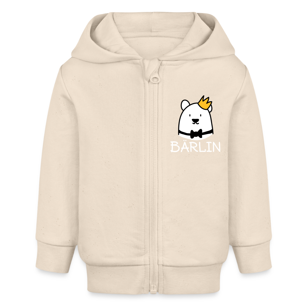 Bärlin - Baby Bio Zip Hoodie - Weißgrau