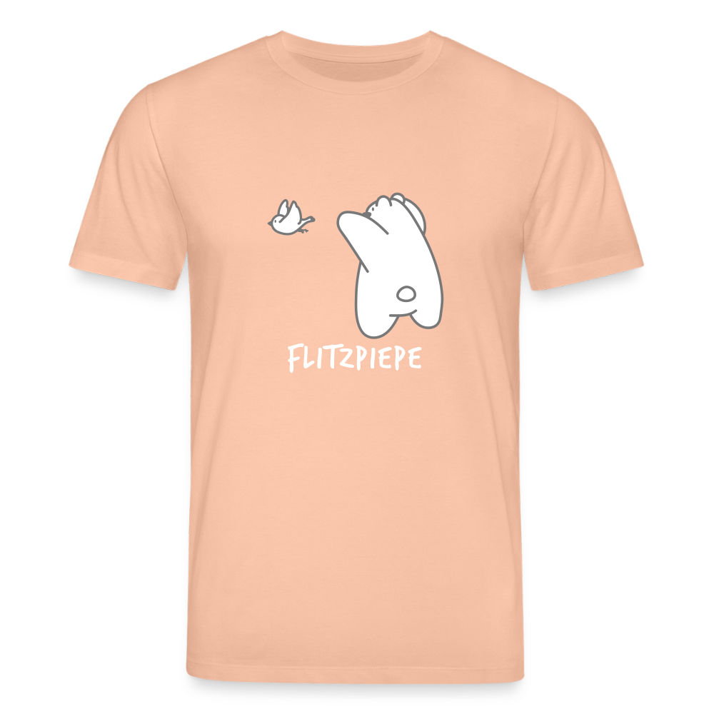 Flitzpiepe - Unisex Bio T-Shirt - Pfirsich