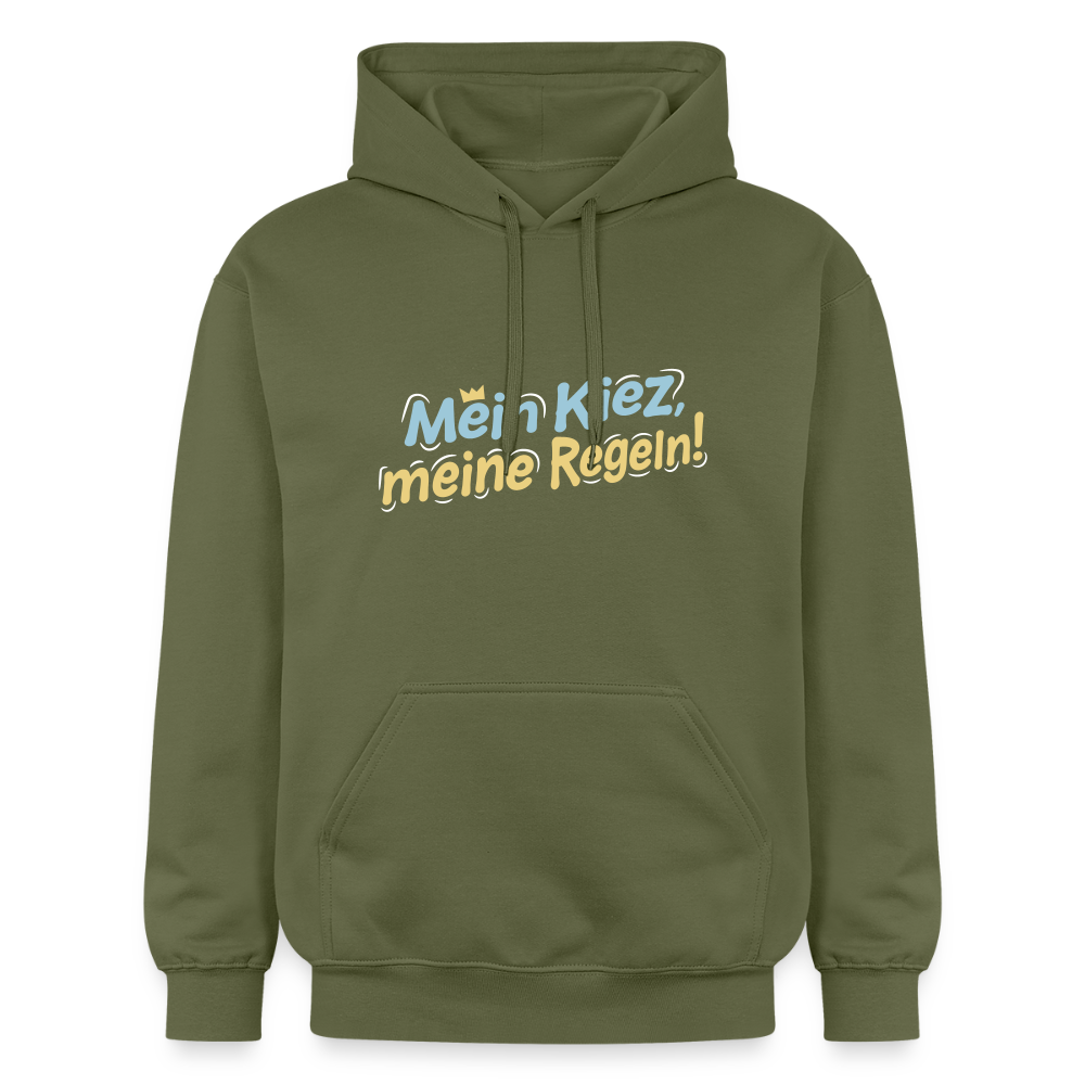 Mein Kiez, meine Regeln! - Hoodie - Militärgrün
