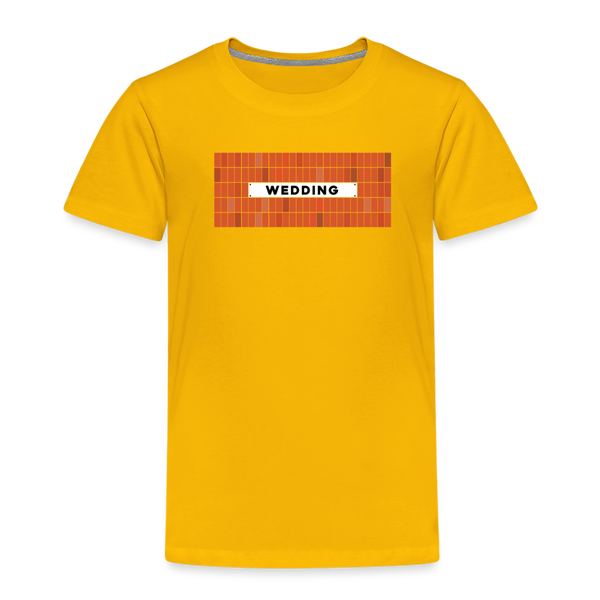 Wedding - Kinder Premium T-Shirt - Sonnengelb