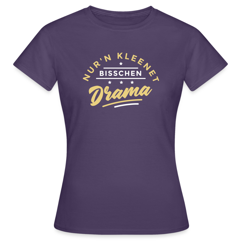Nur'n kleenet Bisschen Drama - Frauen Premium T-Shirt - Dunkellila