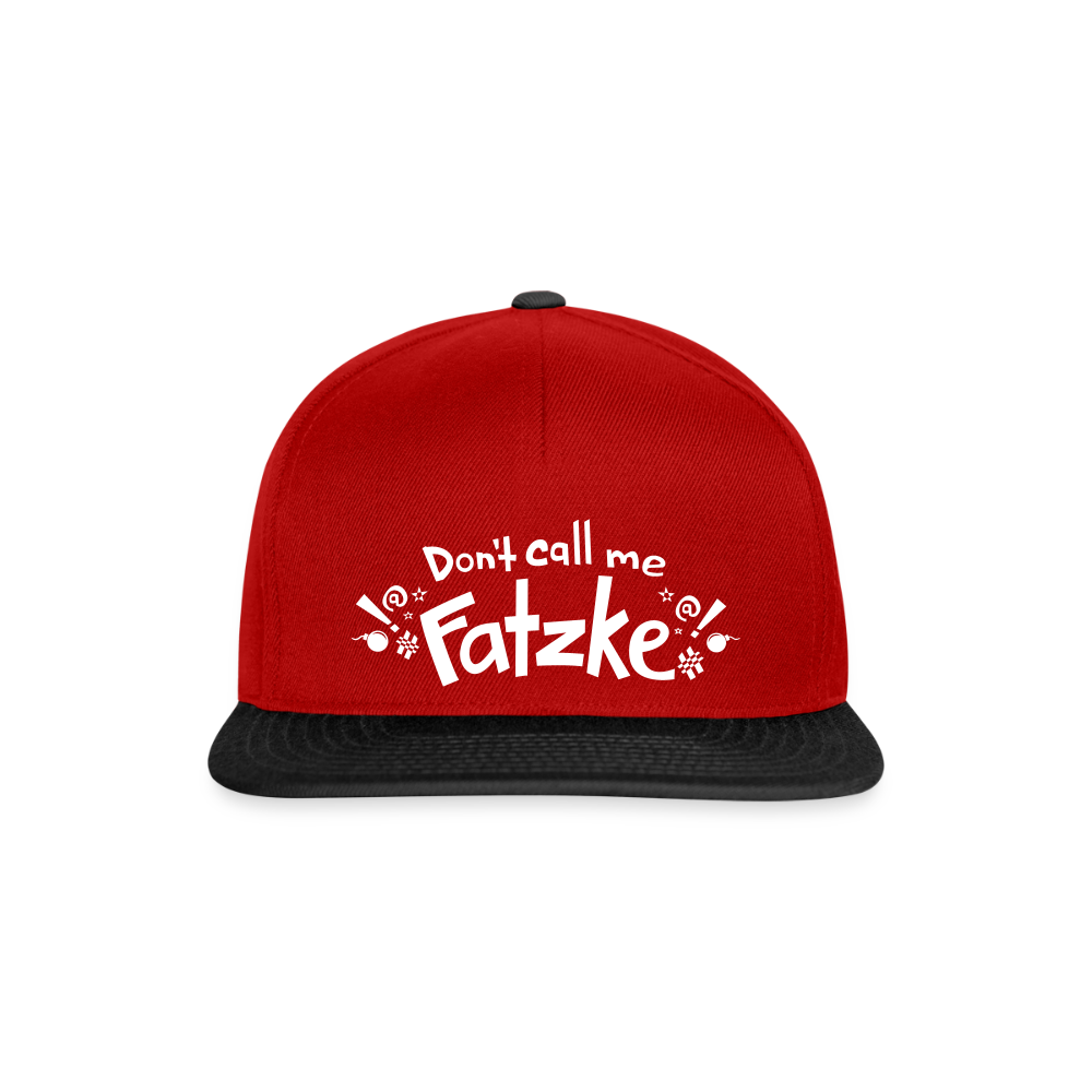 Fatzke - Snapback Cap - Rot/Schwarz