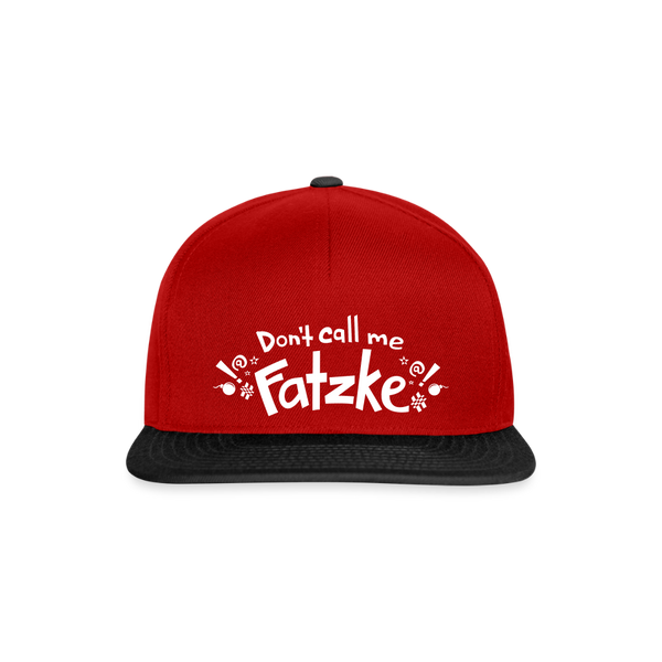 Fatzke - Snapback Cap - Rot/Schwarz