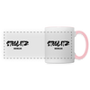 Steglitz - Tasse zweifarbig - Weiß/Pink