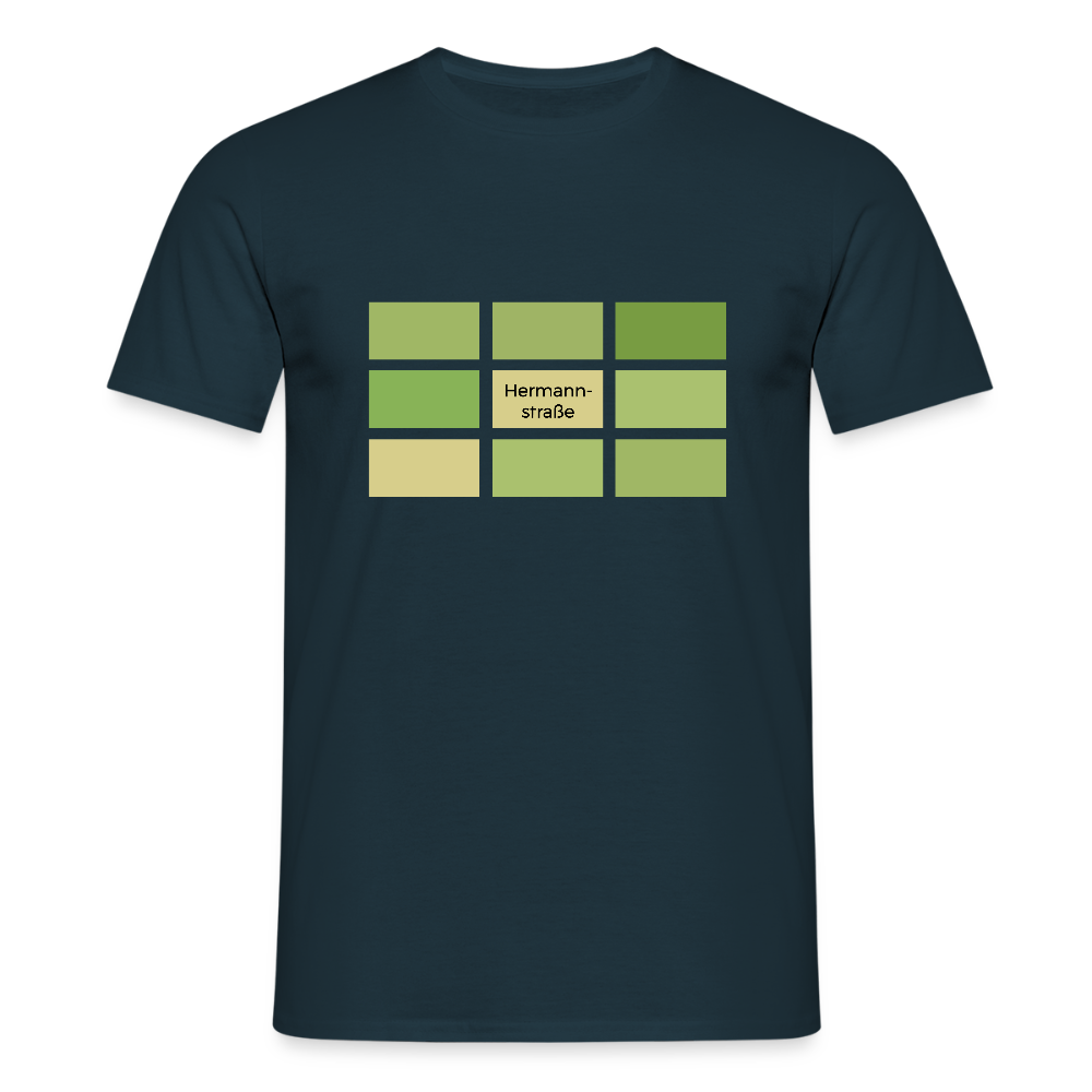 Hermanstrasse - Männer Premium T-Shirt - Navy