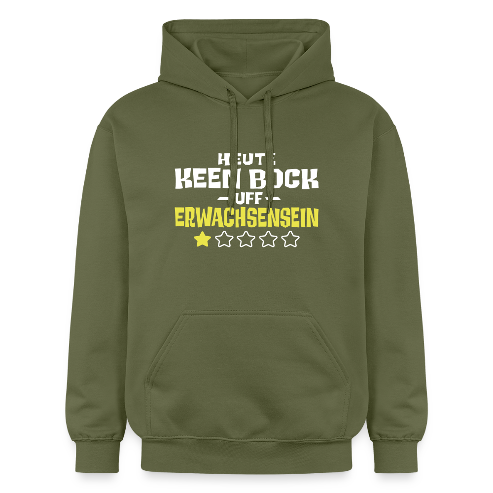 Keen Bock uff Erwachsensein - Hoodie - Militärgrün