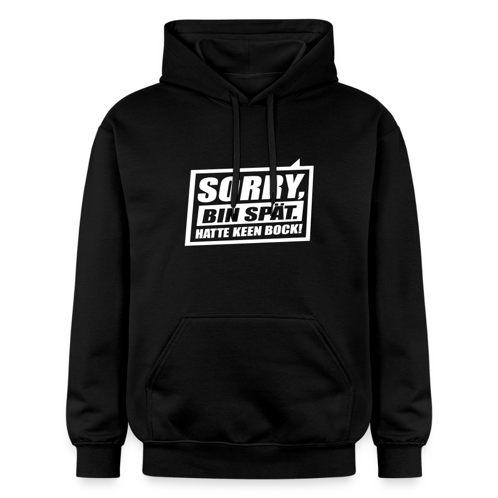 Sorry, ick bin spät. Hatte keen Bock. - Hoodie - Schwarz