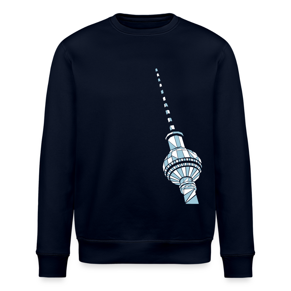 Fernsehturm Geometrie - Unisex Bio Sweatshirt - Navy