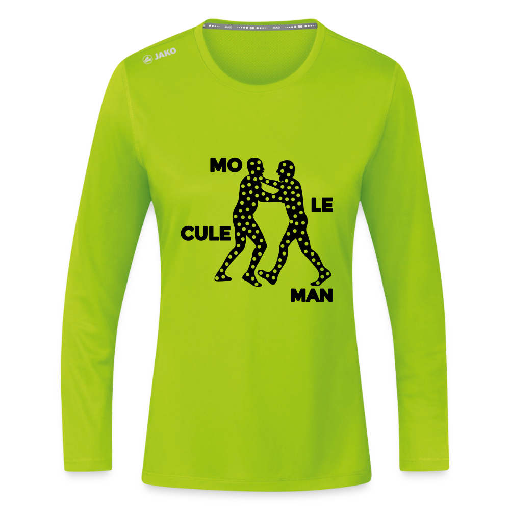 Mo le cule Man - Frauen Sport Langarmshirt - Neongrün