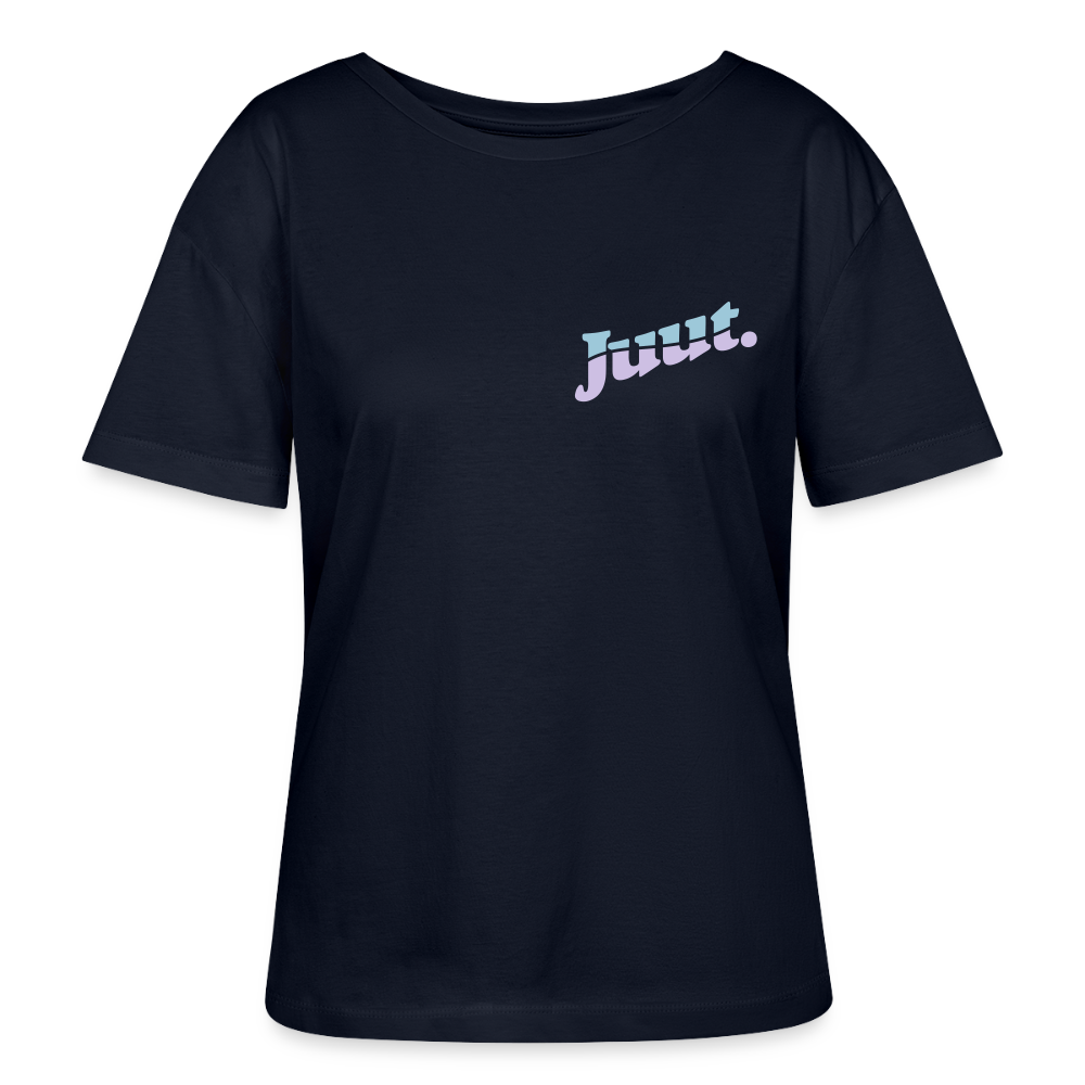 Juut - Relaxed Rundhals Frauen Bio-T-Shirt - Navy