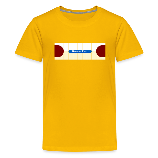 Nauener platz - Teenager Premium T-Shirt - Sonnengelb