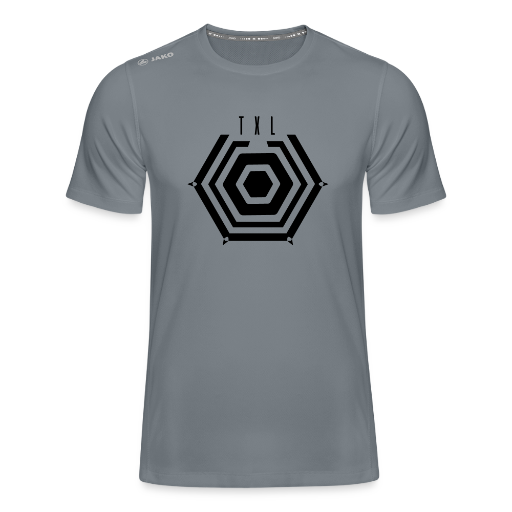 Tegel TXL Umrisse - Männer Sport-Shirt - Grau