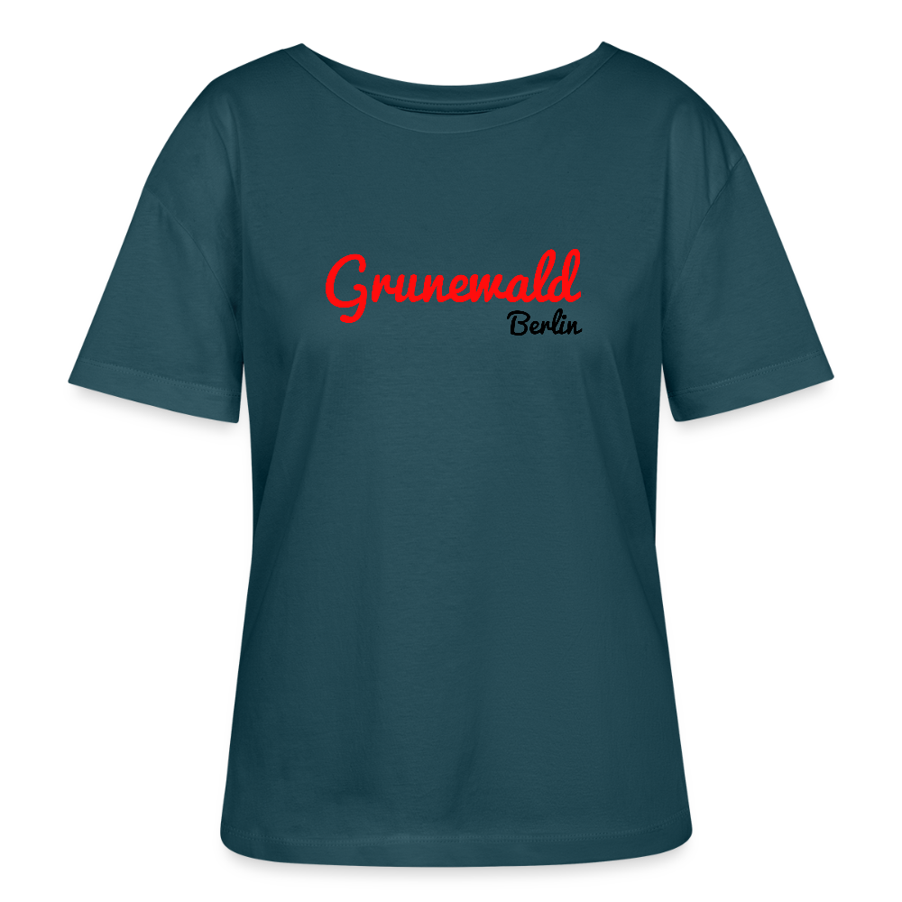 Grunewald Berlin - Relaxed Rundhals Frauen Bio-T-Shirt - Dunkles Petrol