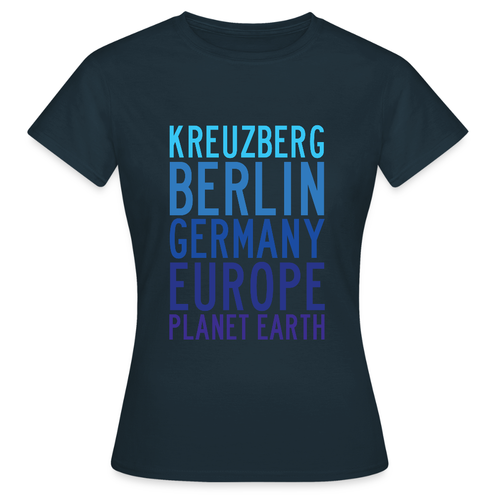 Kreuzberg - Planet Earth - Frauen Premium T-Shirt - Navy