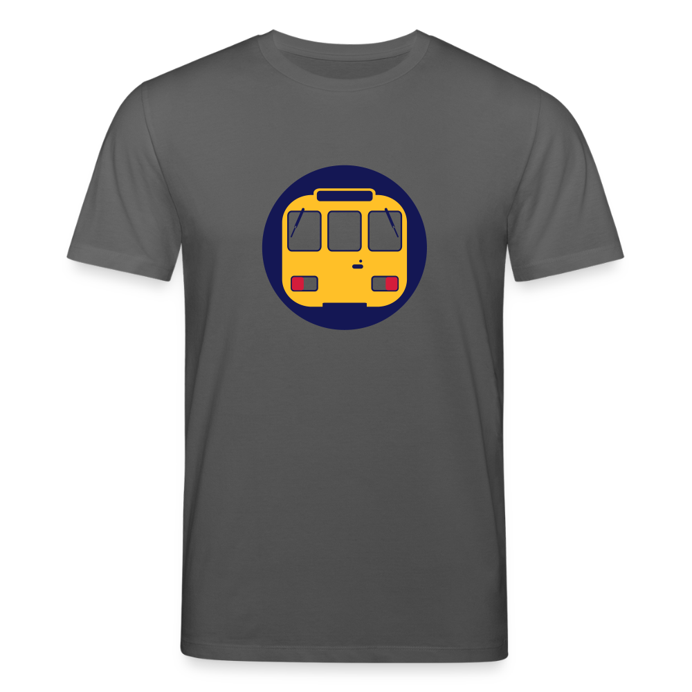 U-Bahntunnel - Unisex Bio T-Shirt - Anthrazit