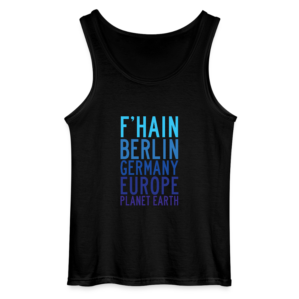 F'hain - Planet Earth - Männer Tank Top - Schwarz