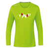 VAJISSET - Frauen Sport Langarmshirt - Neongrün
