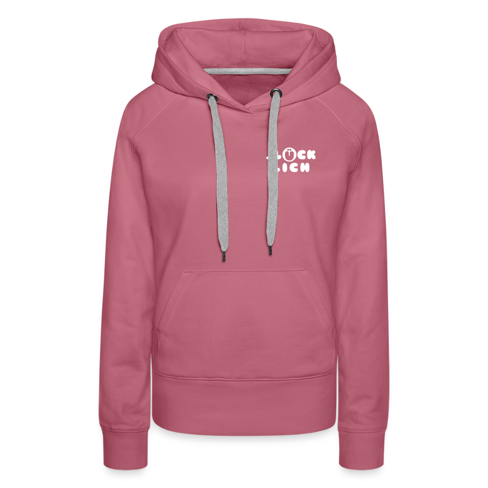 Jlücklich - Frauen Premium Hoodie - Malve