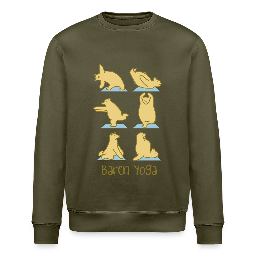 Bären Yoga - Unisex Bio Sweatshirt - Khaki