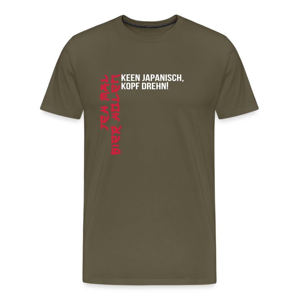 Jeh mal Bier holen! - Männer Premium T-Shirt - Khaki