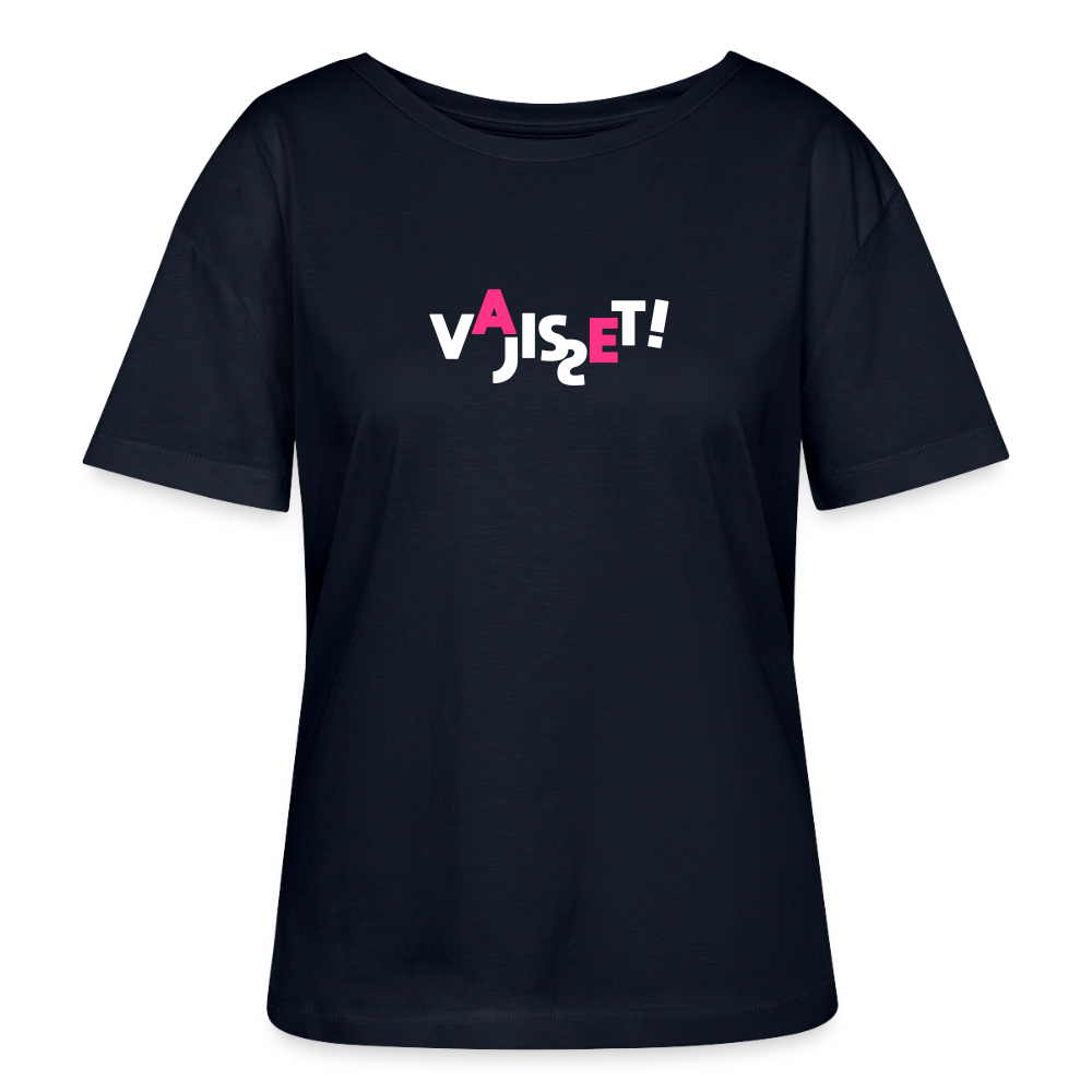 VAJISSET - Relaxed Rundhals Frauen Bio-T-Shirt - Navy