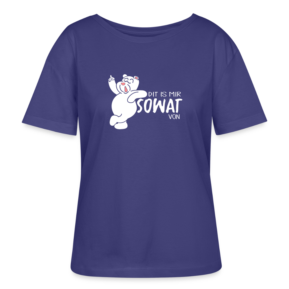 Dit is mir sowat von - Relaxed Rundhals Frauen Bio-T-Shirt - Dämmerung
