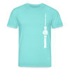 Fernsehturm Zick zack - Unisex Bio T-Shirt - Poolblau