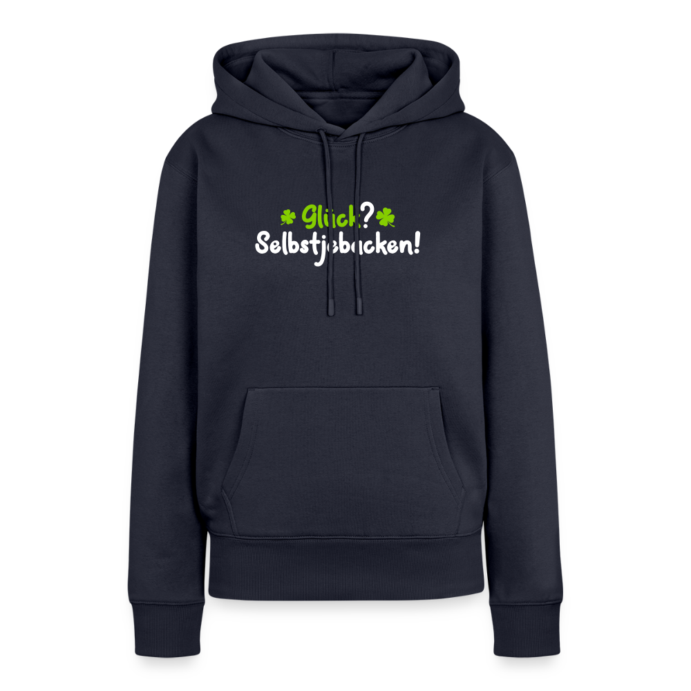 Glück? Selbstjebacken - Frauen Premium Hoodie - Navy