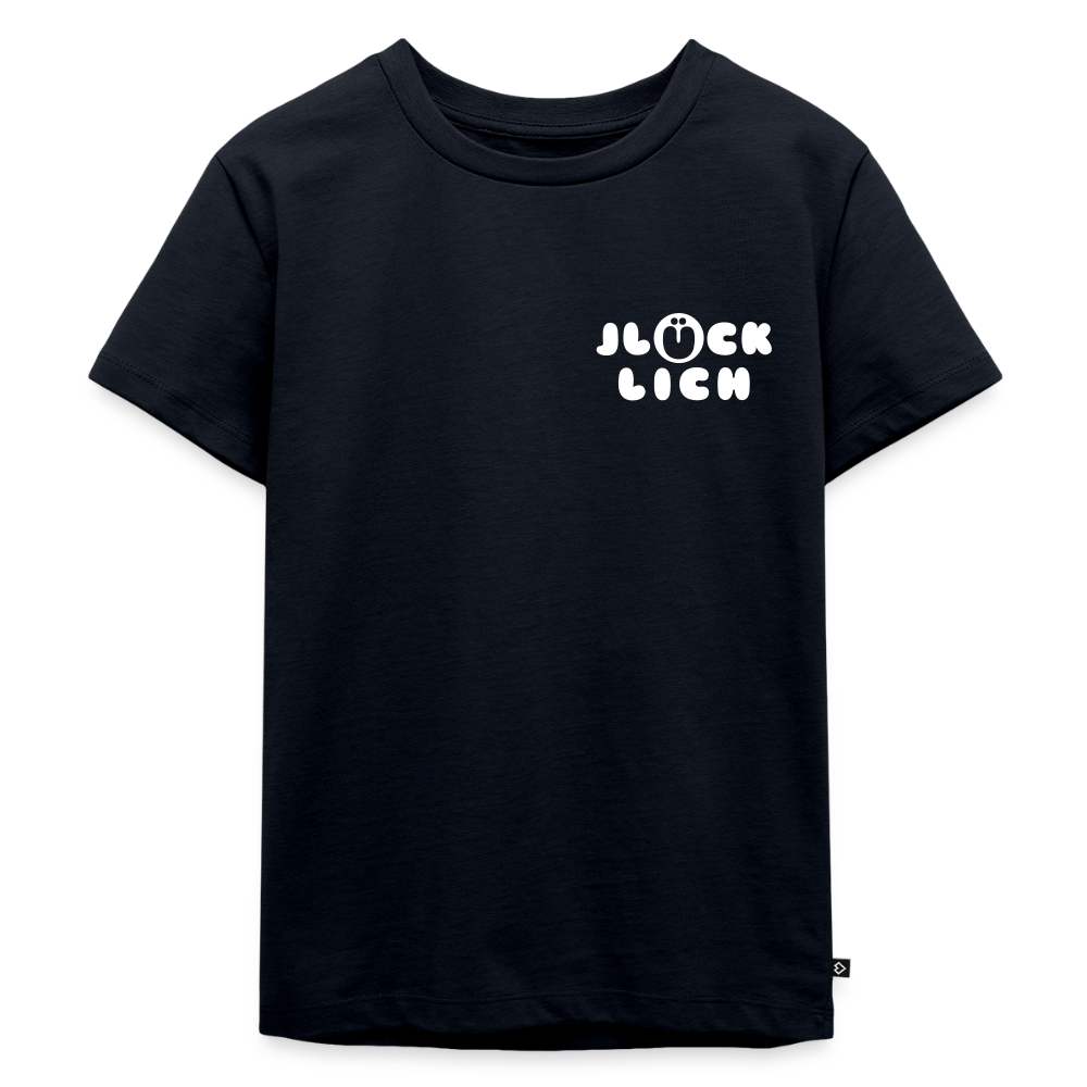 Jlücklich - Kinder Premium T-Shirt - Navy