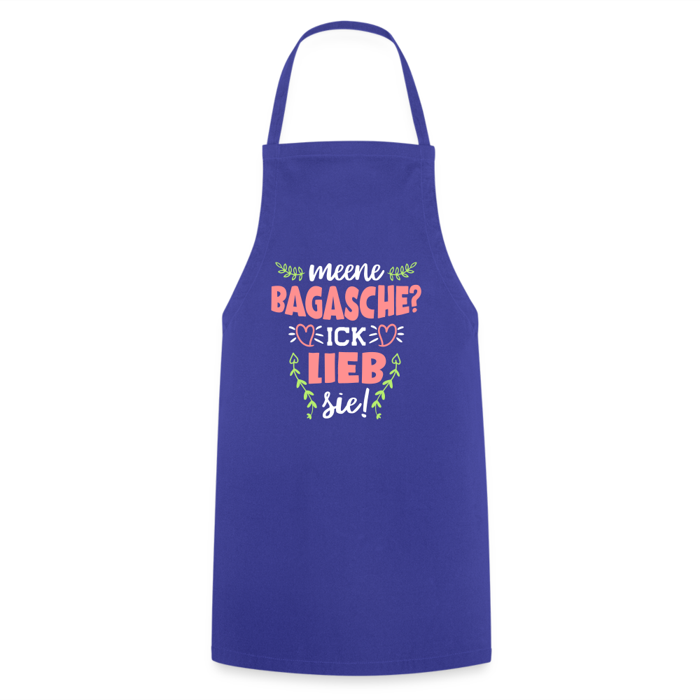 Meene Bagasche Ick Lieb Sie - Kochschürze - Royalblau