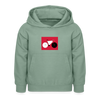 Berliner Tretmühle - Kinder Hoodie - Graugrün