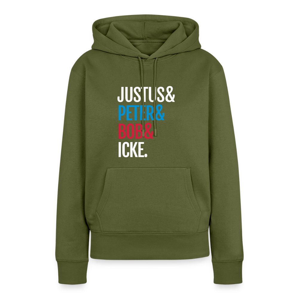 Justus & Peter & Bob & Icke - Frauen Premium Hoodie - Khaki