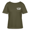 Jlücklich - Relaxed Rundhals Frauen Bio-T-Shirt - Khaki