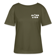 Jlücklich - Relaxed Rundhals Frauen Bio-T-Shirt