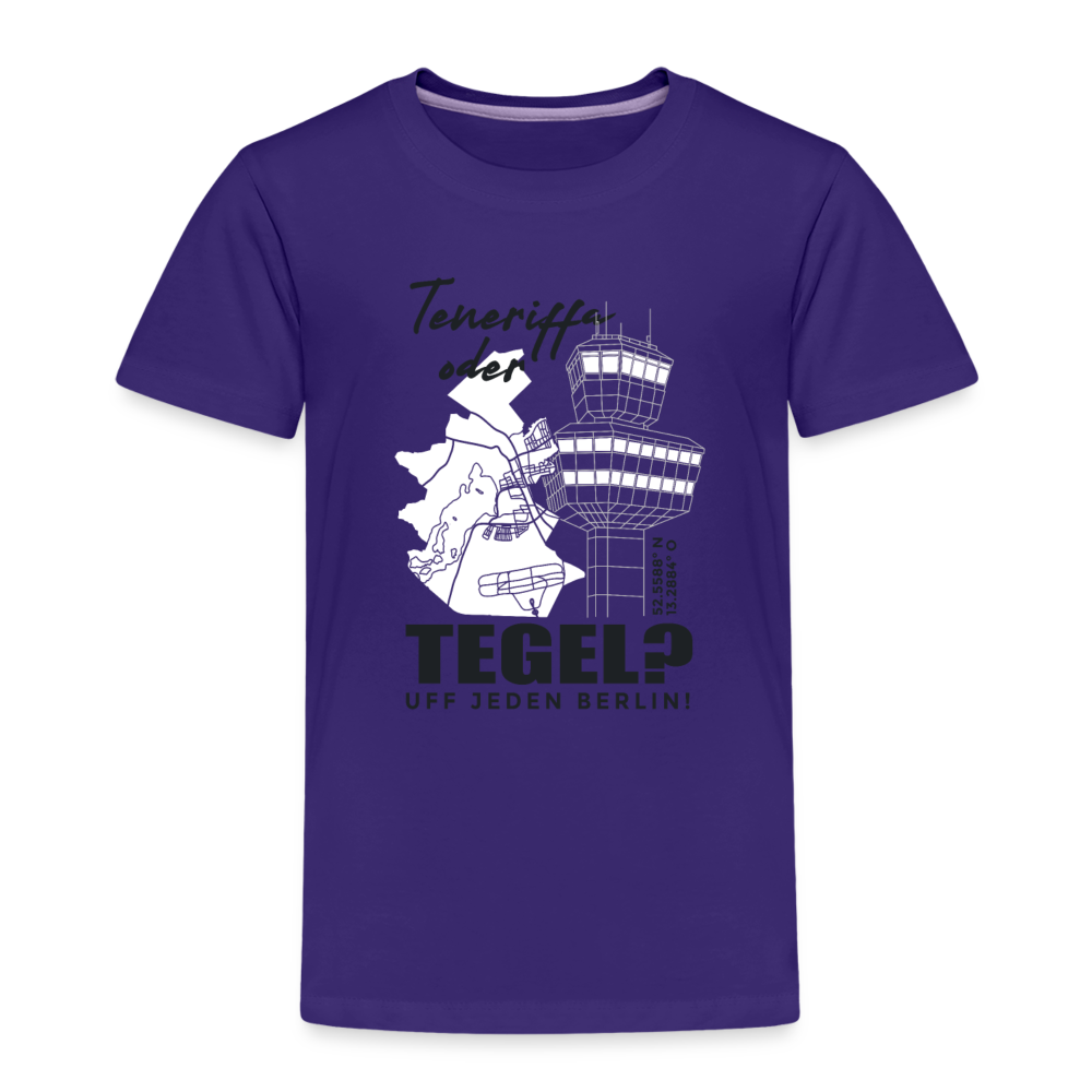 Teneriffa oder Tegel - Kinder Premium T-Shirt - Lila