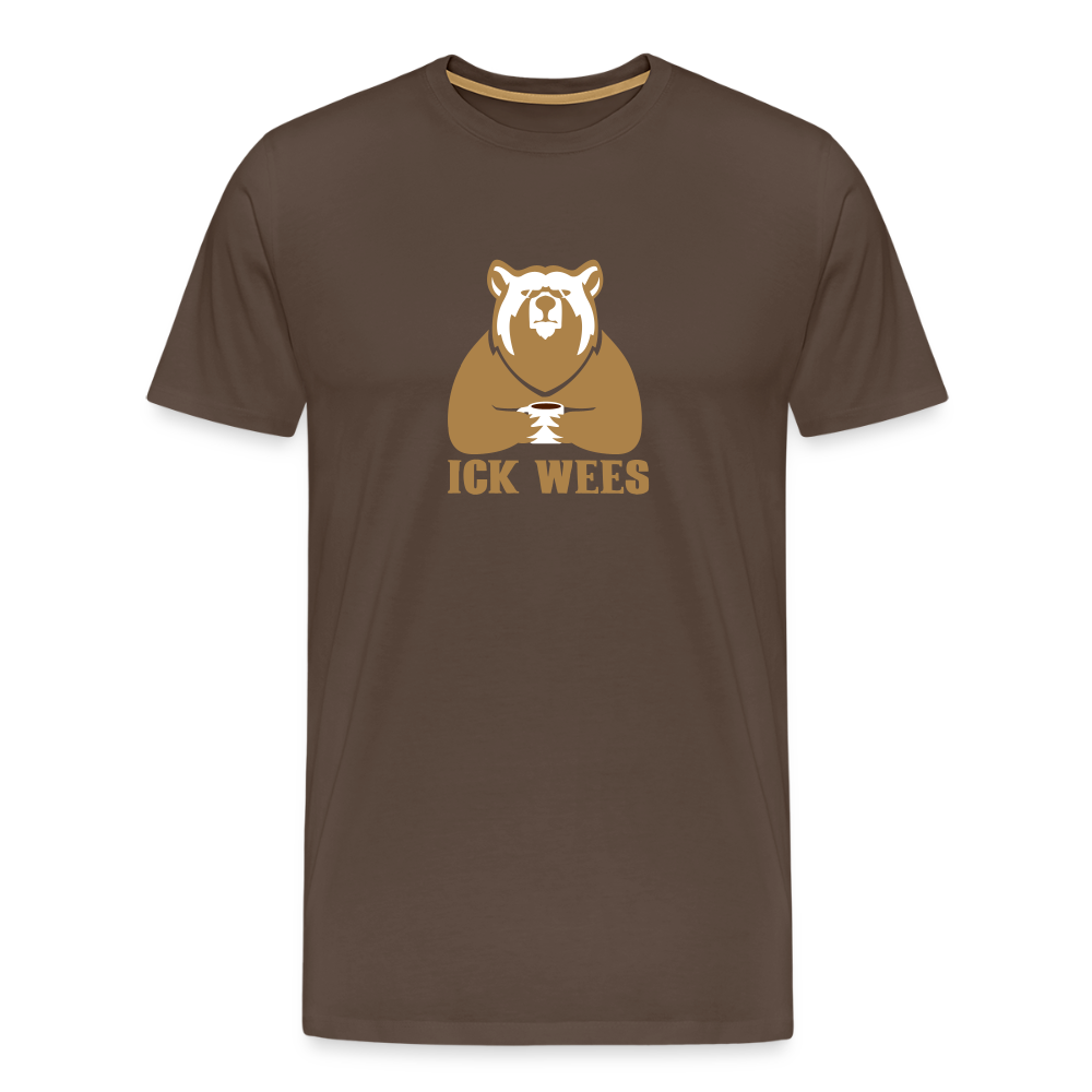 ick wees - Männer Premium T-Shirt - Edelbraun