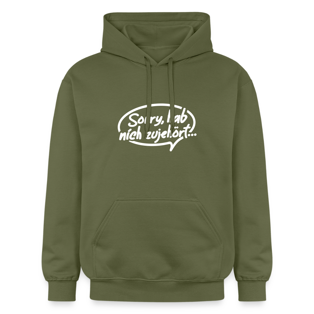 sorry, hab nich zujehört... - Hoodie - Militärgrün