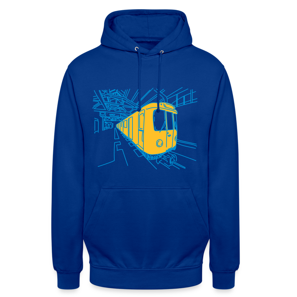 U-Bahn in Linien - Unisex Hoodie - Royalblau