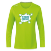 Faxen Dicke! - Frauen Sport Langarmshirt - Neongrün