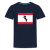 Berliner Flagge mit Hund - Teenager Premium T-Shirt - Navy