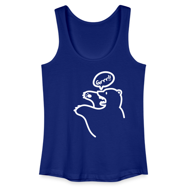 Böser Berliner Bär - Frauen Bio Tank Top - Königsblau