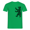 Berliner Bär im Netz - schwarz - Männer Premium T-Shirt - Kelly Green