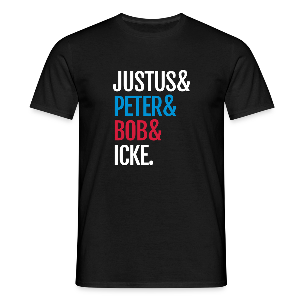 Justus & Peter & Bob & Icke - Männer Premium T-Shirt - Schwarz
