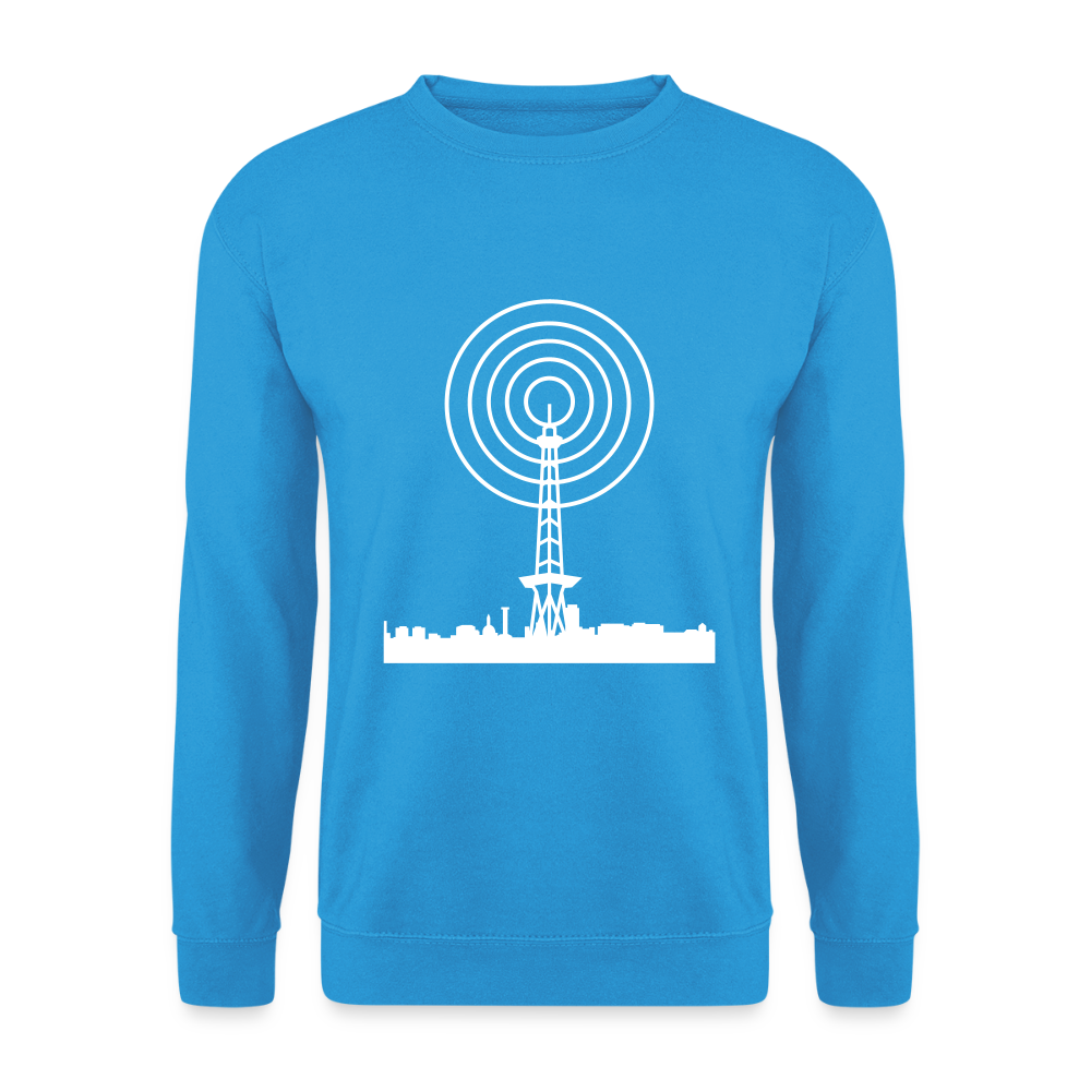 Funkturm im Fokus - Unisex Pullover - Meeresblau