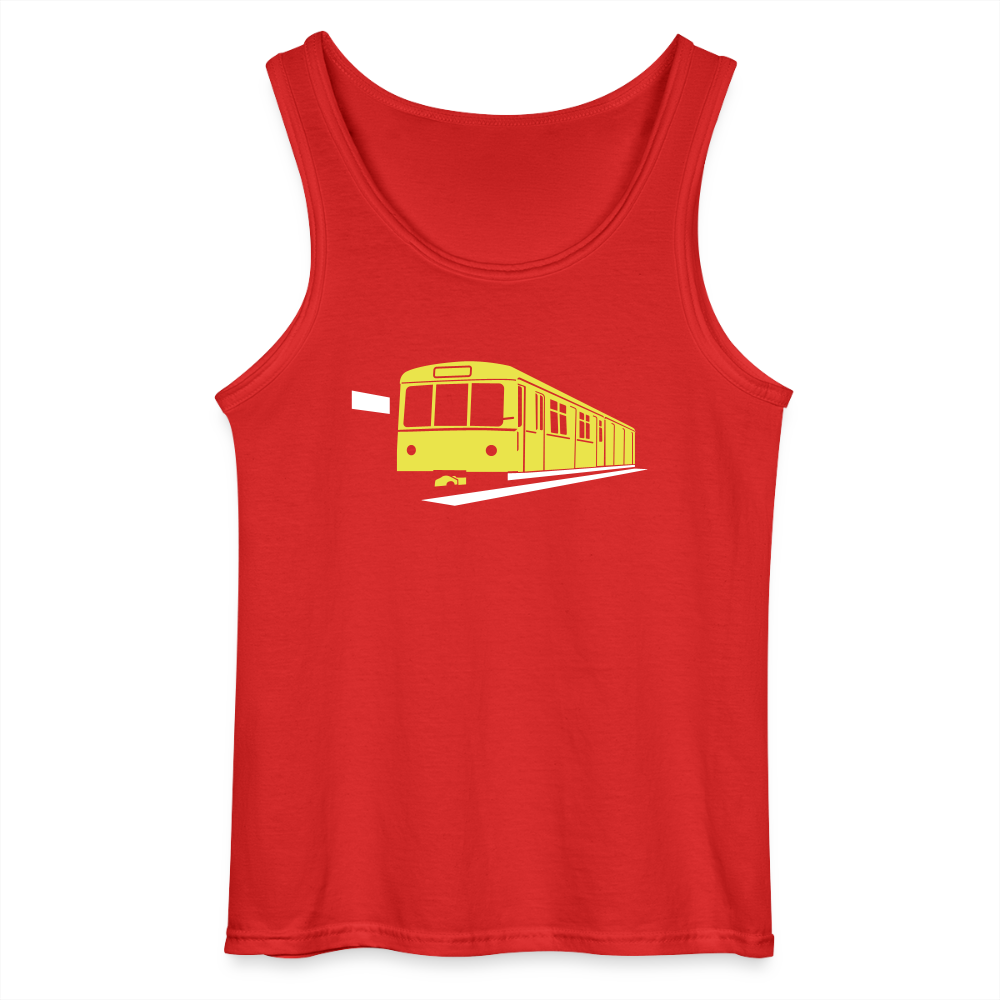 Die U-Bahn kommt - Männer Tank Top - Rot
