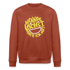Wennde lachst, mach ick mit! - Unisex Bio Sweatshirt - Terrakotta